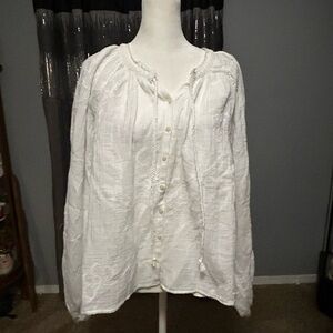 American Eagle Outfitters White Blouse